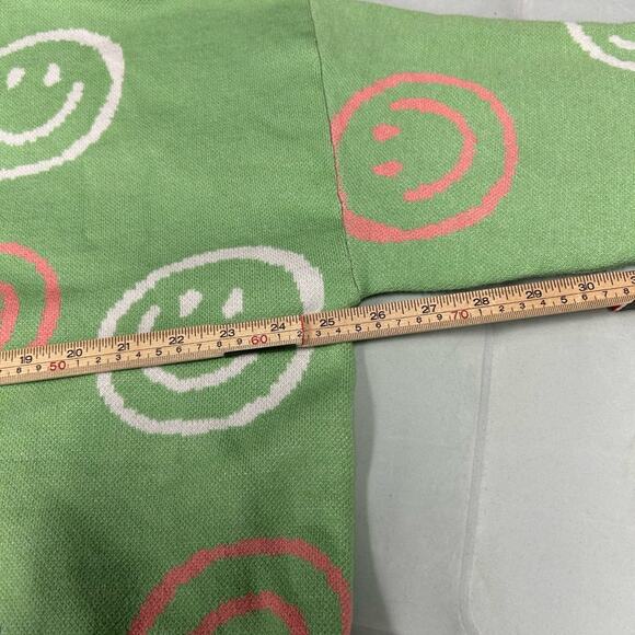 Polagram Boutique Brand Smiley Face Oversized Sweater Women’s Size Large - Picture 5 of 10